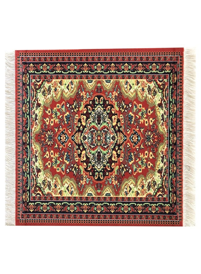 Inusitus Set of 4 Dollhouse Rugs, Miniature Doll House Accessory, 10x7 Carpets, Rectangle, Kids Toy Furniture Carpeting Decor - Image 3
